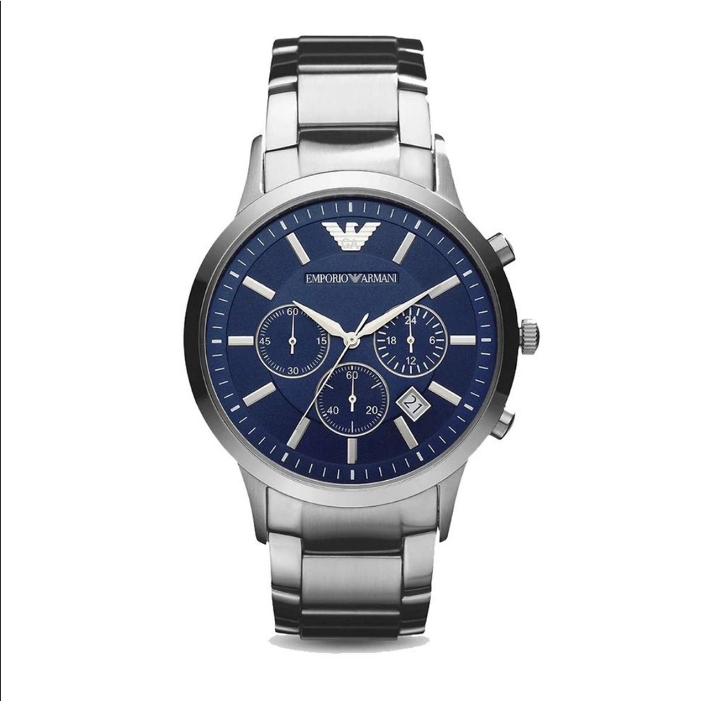 Emporio Armani Blue Dial Mens Watch
